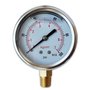 Manómetro glicerina 100 PSI caratula 2.5"