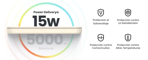Cargador Power Bank MagSafe de 5000mAh compatible con iPhone 15/14/13/12 - Image 5