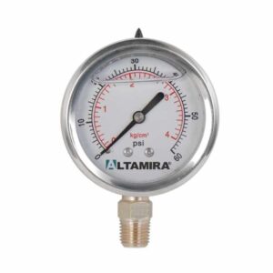 Manómetro glicerina 60 PSI caratula 2.5"