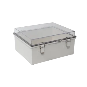 Gabinete Plástico ABS, Puerta Transparente, Uso en Intemperie IP66 (190 x 290 x 140 mm)